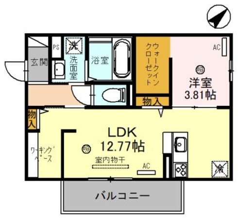 アルモニー彦根の物件間取画像